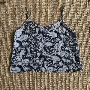 American Apparel chiffon tank blouse